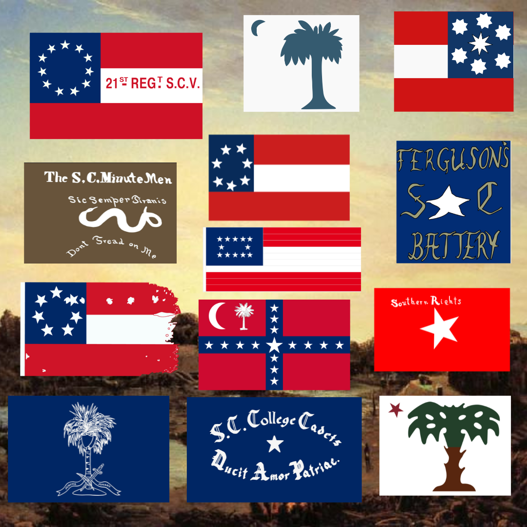 South Carolina Flag Sticker Set