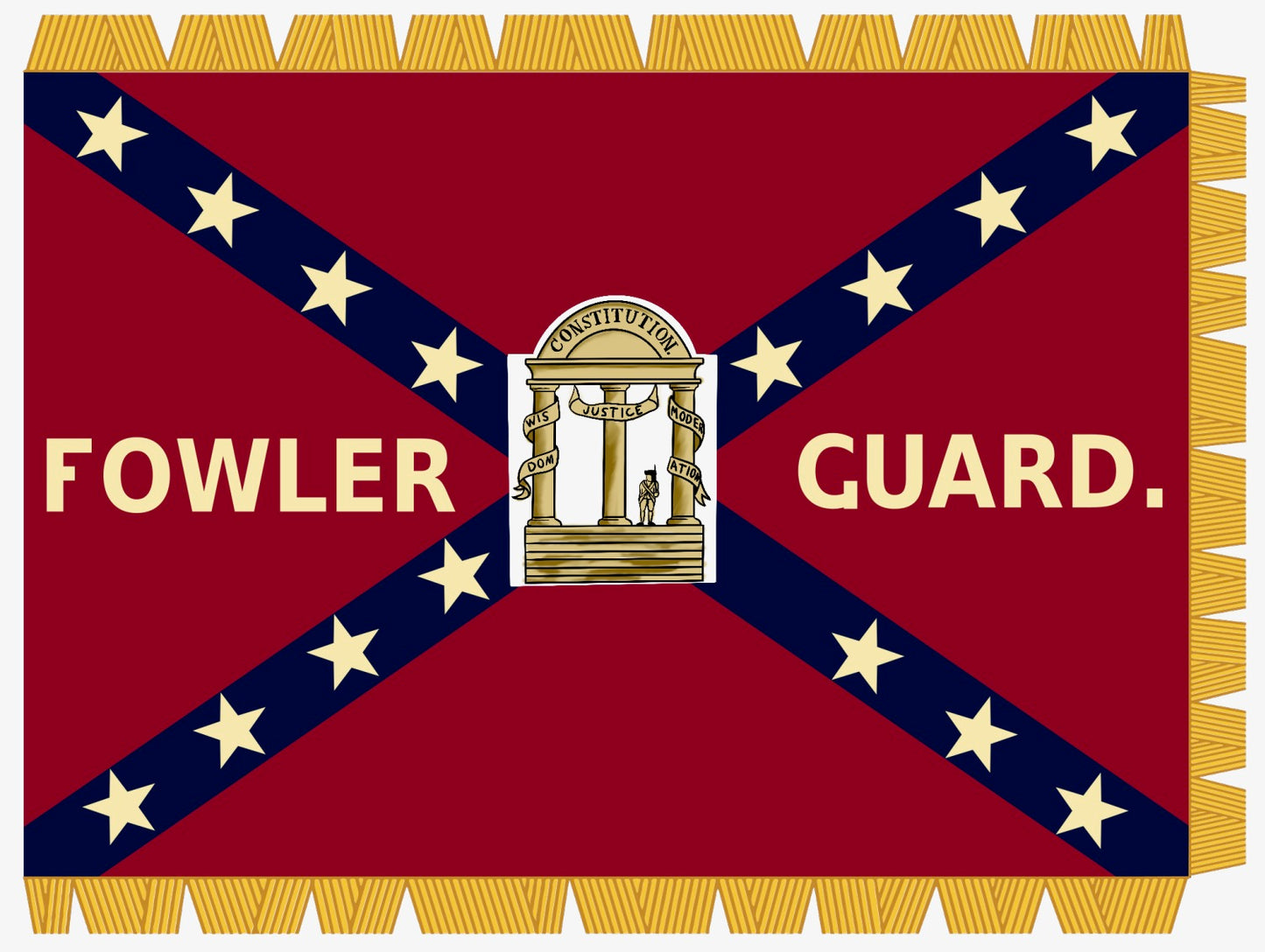 42nd Georgia Infantry Flag Stickers/Magnet – Beauregard's Tailor