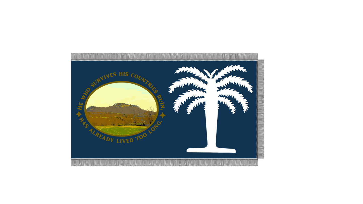 "Jasper Light Infantry" - 5th South Carolina Flag Stickers/Magnet