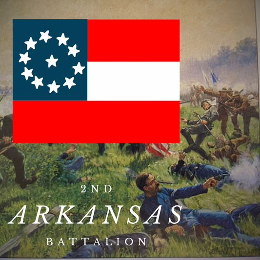 2nd Arkansas Battalion Flag Stickers/Magnet
