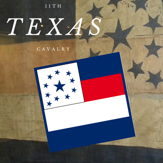 11th Texas Cavalry Flag Stickers