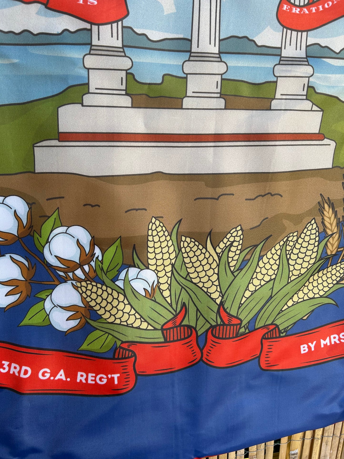 "Pro aris et focis" - "for hearth and home" - 3rd Georgia Regimental Flag