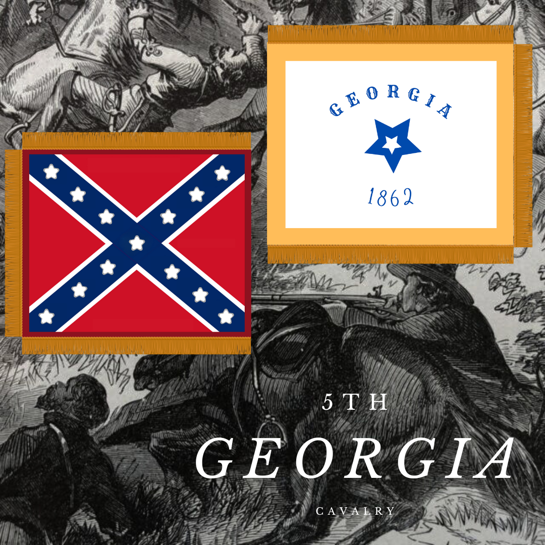 5th Georgia Cavalry Flag Stickers – Beauregard's Tailor