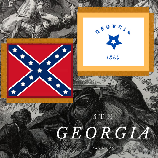 5th Georgia Cavalry Flag Stickers