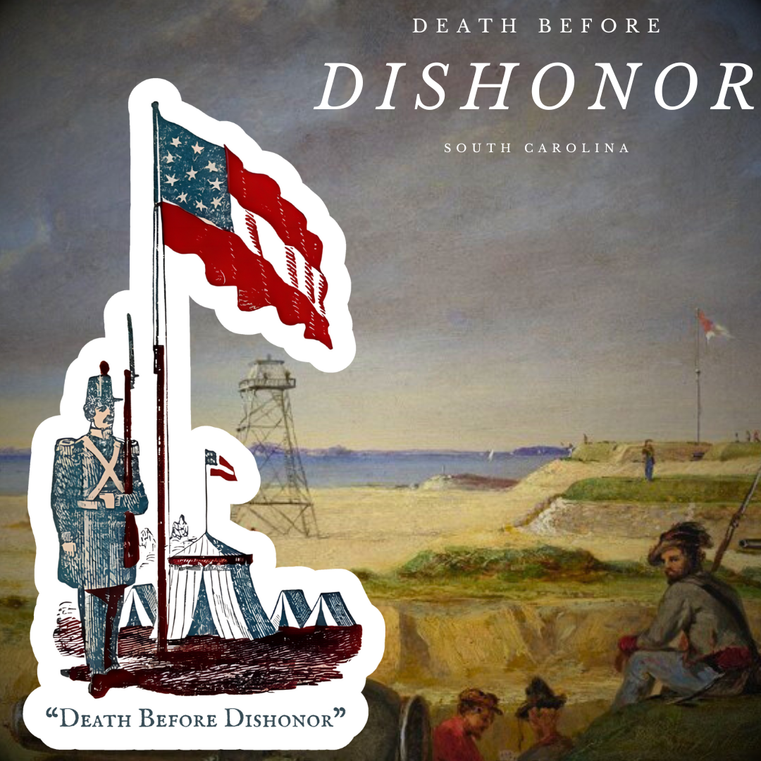 Confederate "Death Before Dishonor" Stickers