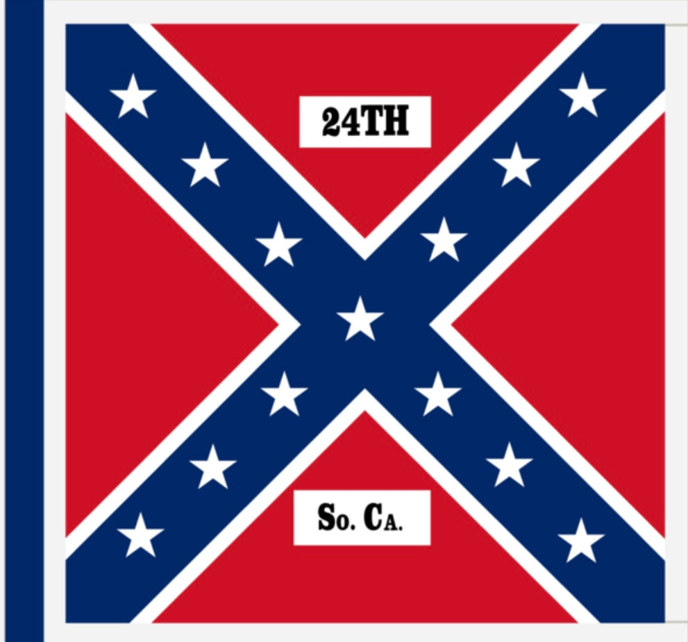 24th South Carolina Flag Sticker