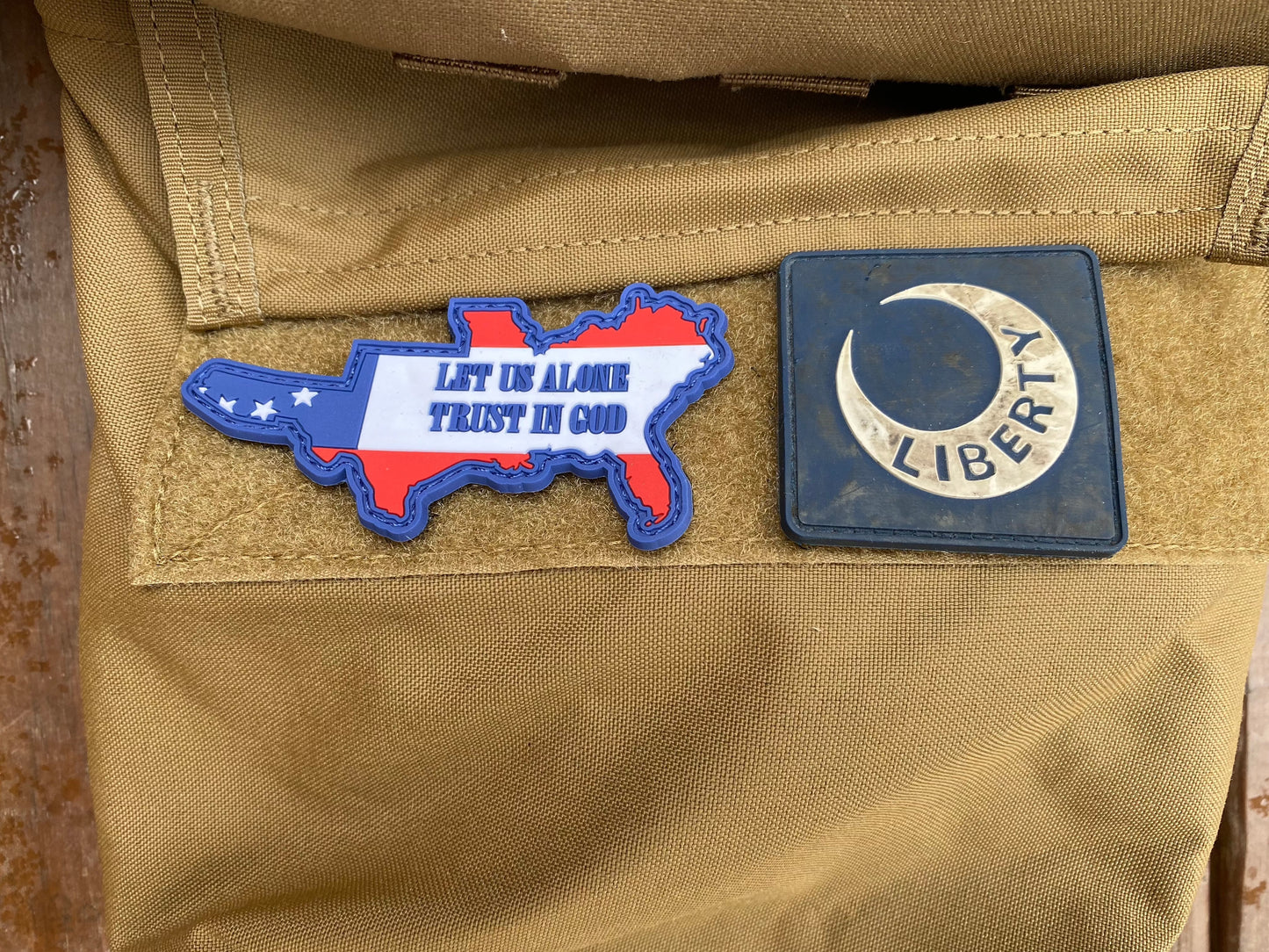 "Let us alone - Trust in God" PVC Morale Patch