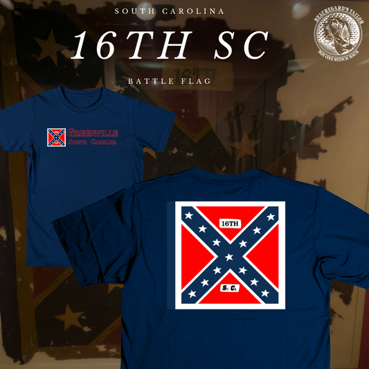 "Greenville Boys" 16th South Carolina Infantry Flag Shirt