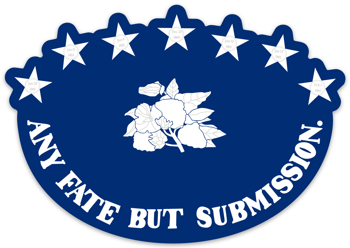 3rd Florida Flag "Any Fate But Submission" Sticker