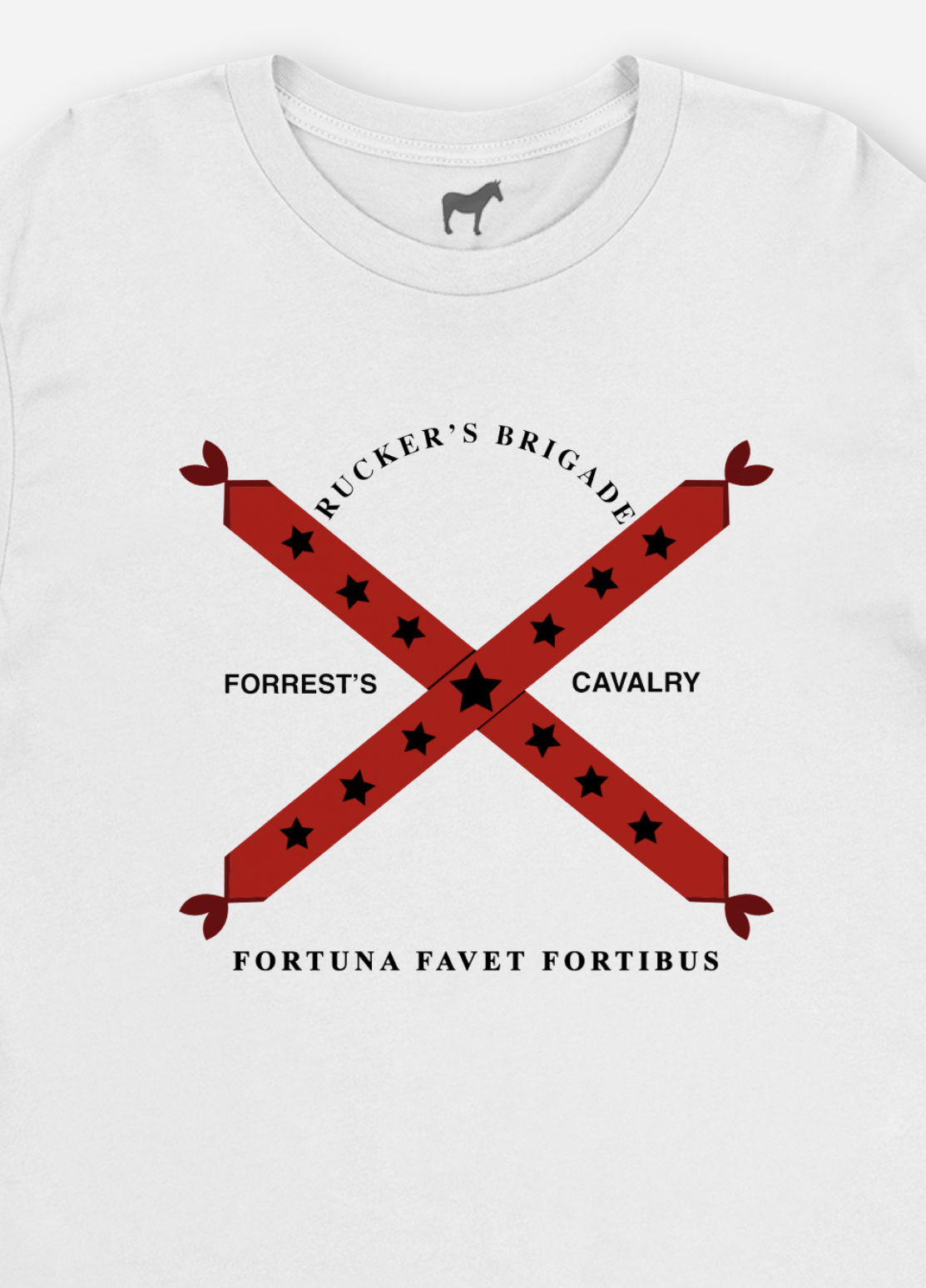 "Fortuna Favet Fortibus" ("Fortune favors the brave") 7th Alabama Cavalry Flag Shirt