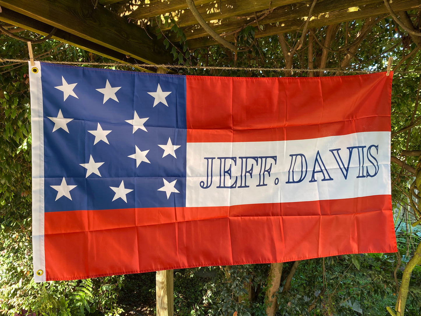Elkhorn Tavern "Jeff. Davis" First National House Flag