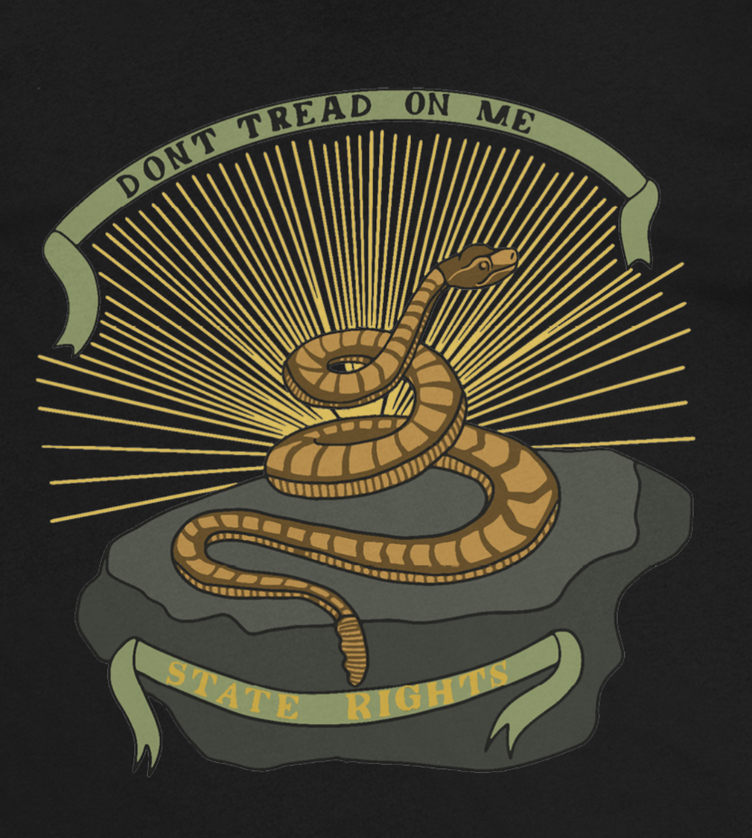 "State Rights - Don't Tread on Me" Georgia Secession Flag Shirt