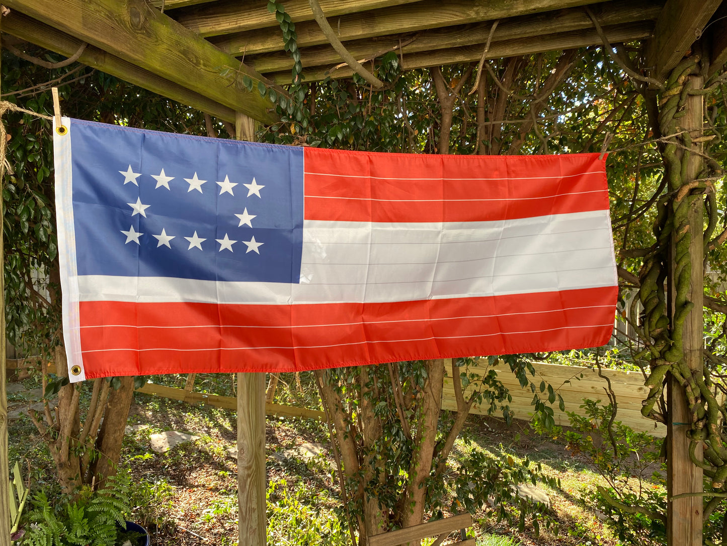 "Rebuilt United States Flag" Charleston Washington Artillery 1st National House Flag