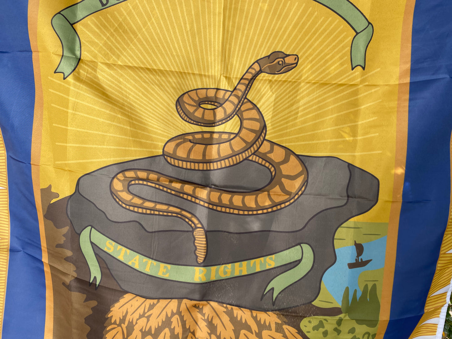 "State Rights - Don't Tread on Me" Georgia Secession House Flag