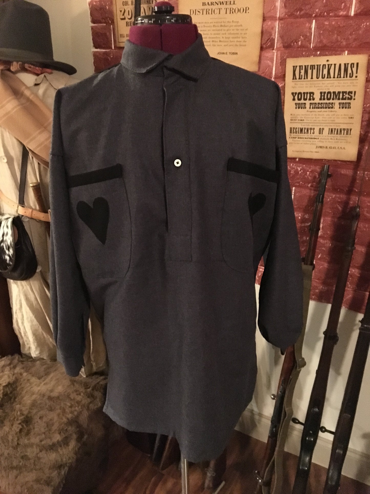 Texas Confederate "Heart" Overshirt