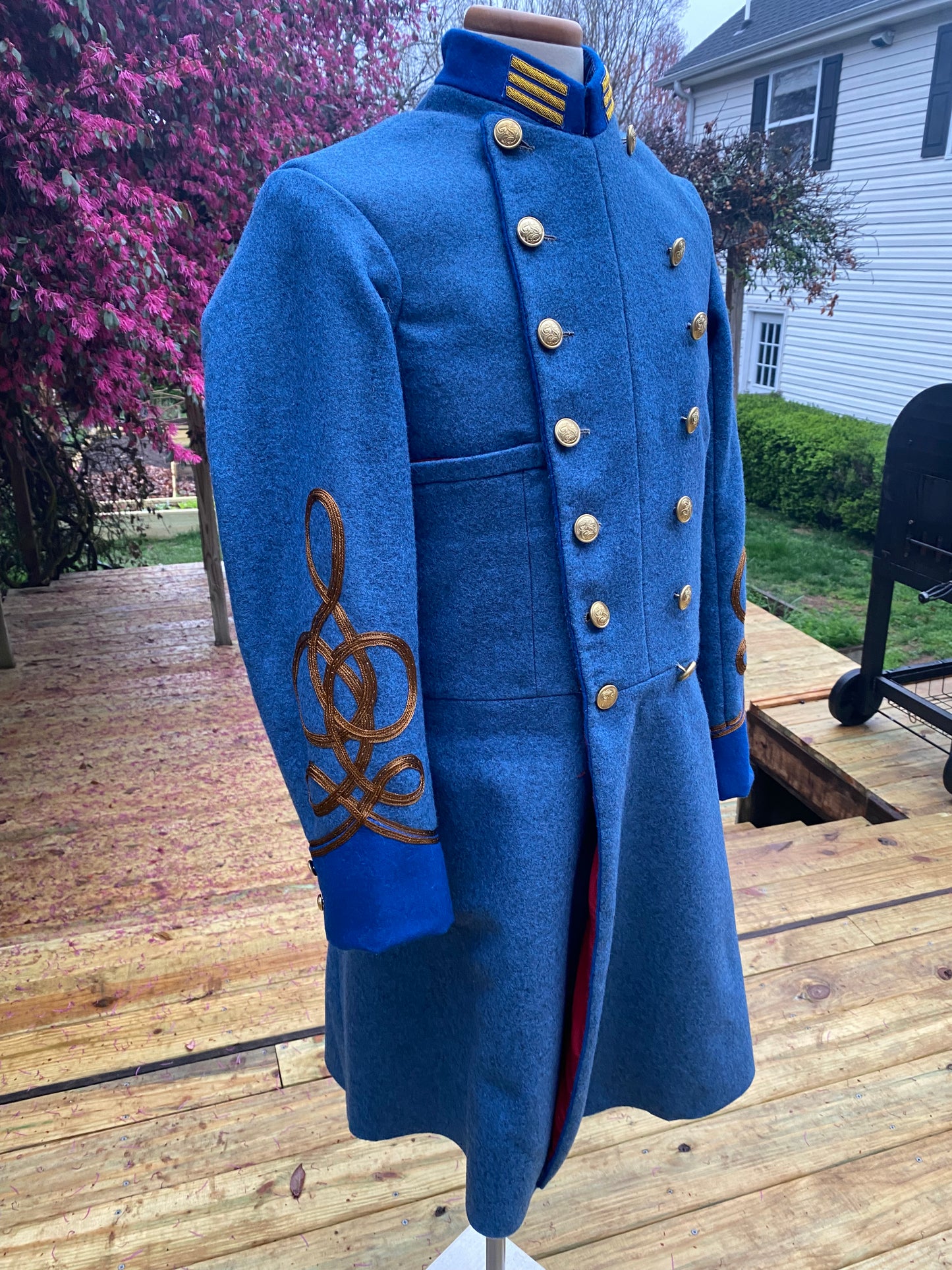 Confederate Officer Frock Coat - Trimmed Company Grade