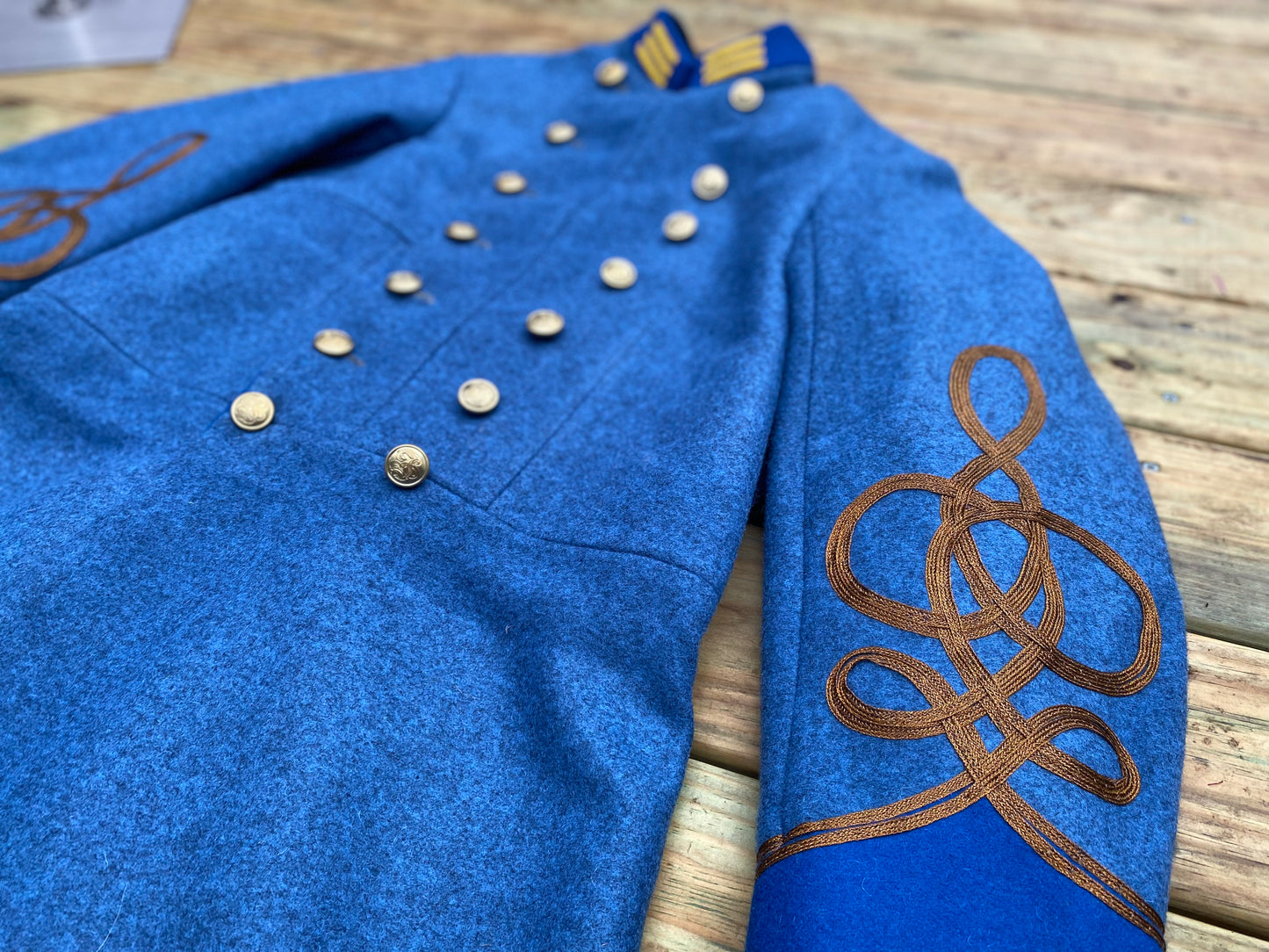 Confederate Officer Frock Coat - Trimmed Company Grade