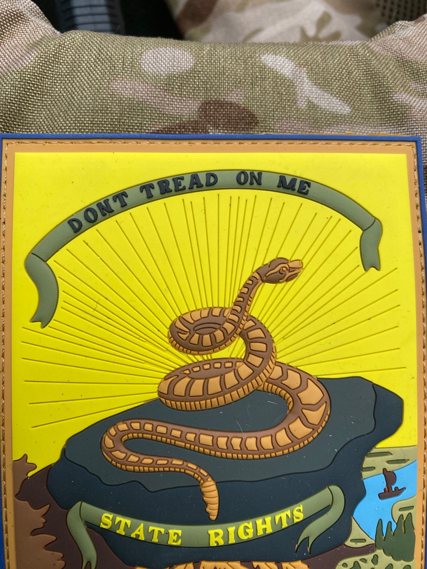 Don't Tread on Me - State Rights  - Georgia Secession Flag PVC Patch