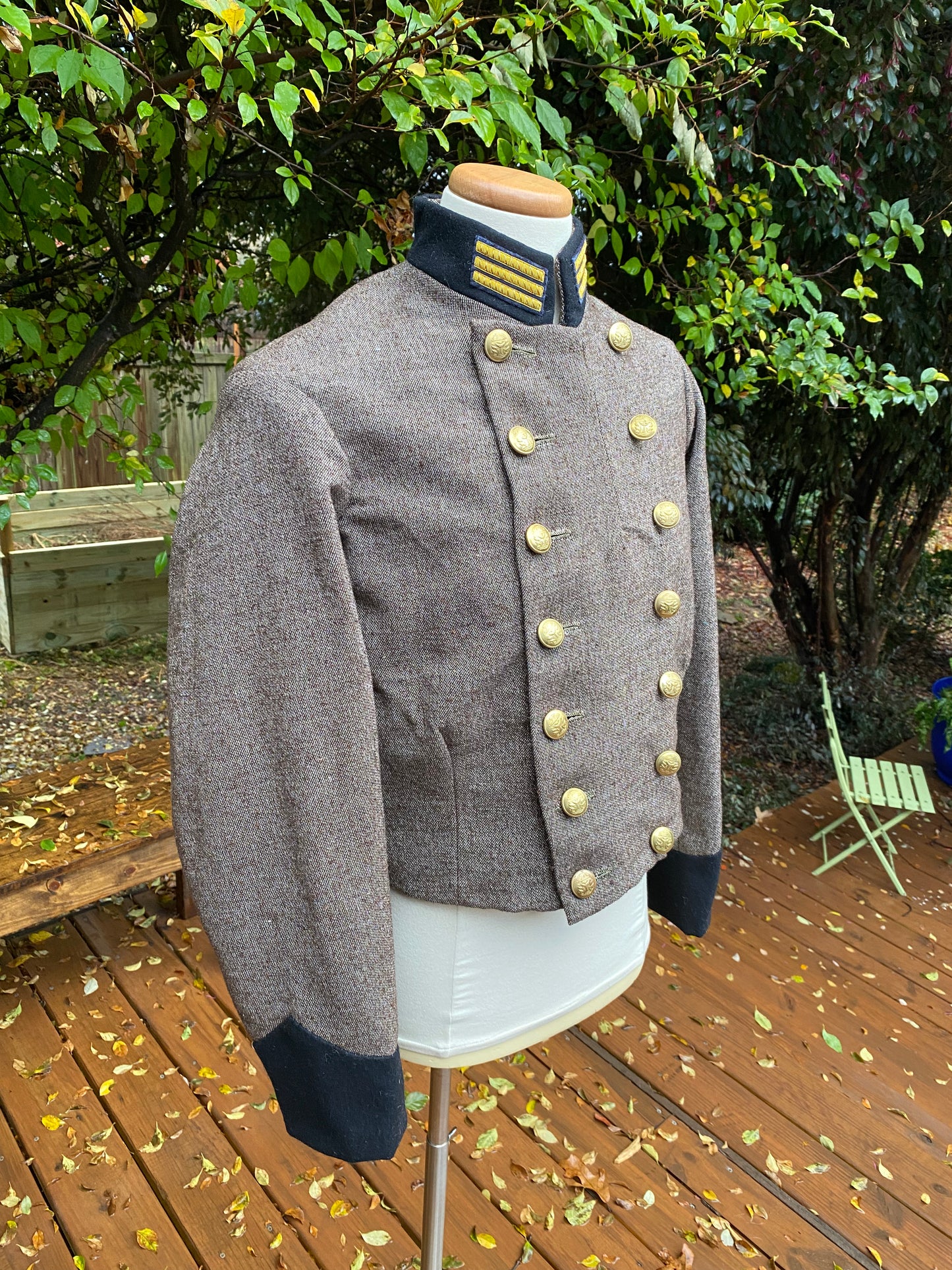 Confederate Officer Double-Breasted Shell Jacket