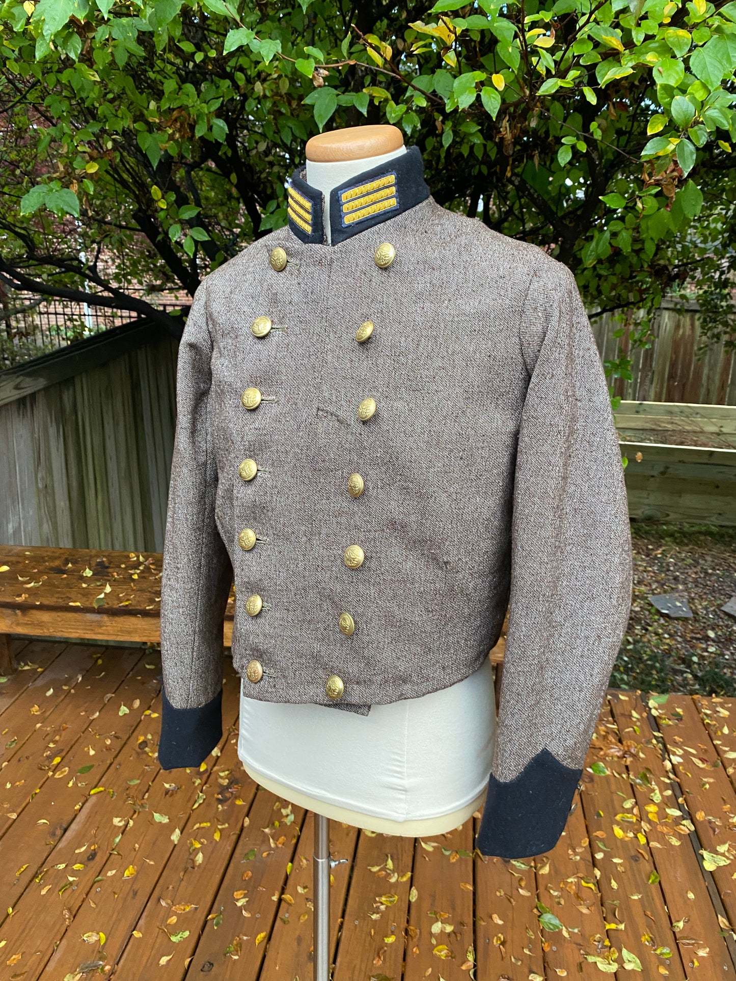 Confederate Officer Double-Breasted Shell Jacket
