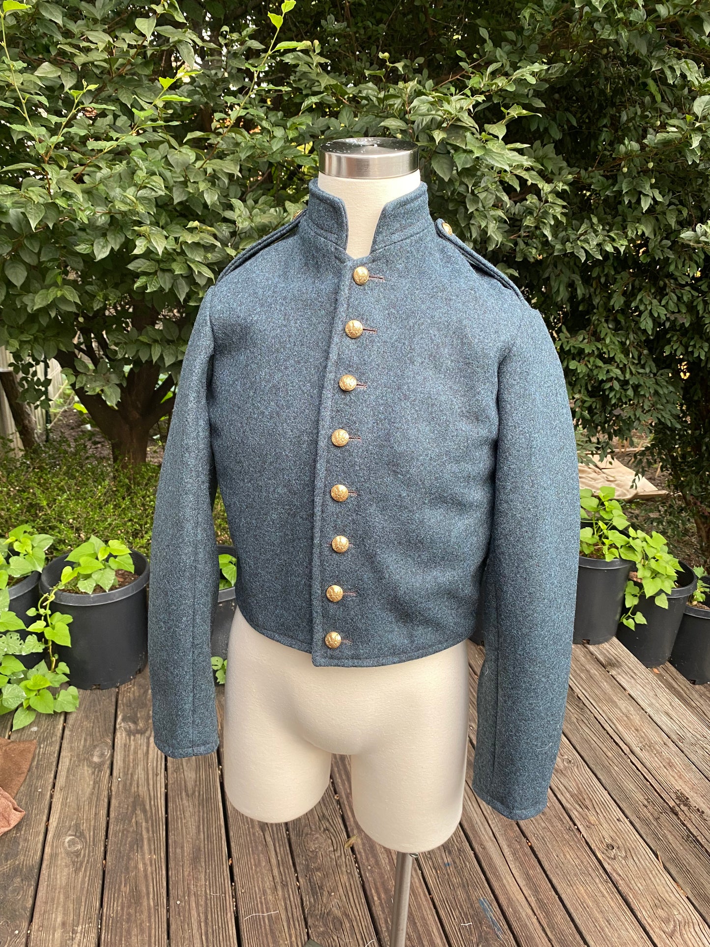 Richmond Clothing Bureau Jacket English Army Cloth 1863-1864 (Squared Collar)