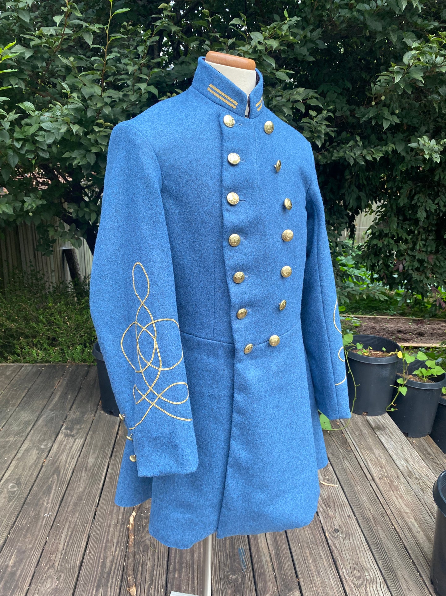 Confederate Officer Frock Coat - Untrimmed Company Grade