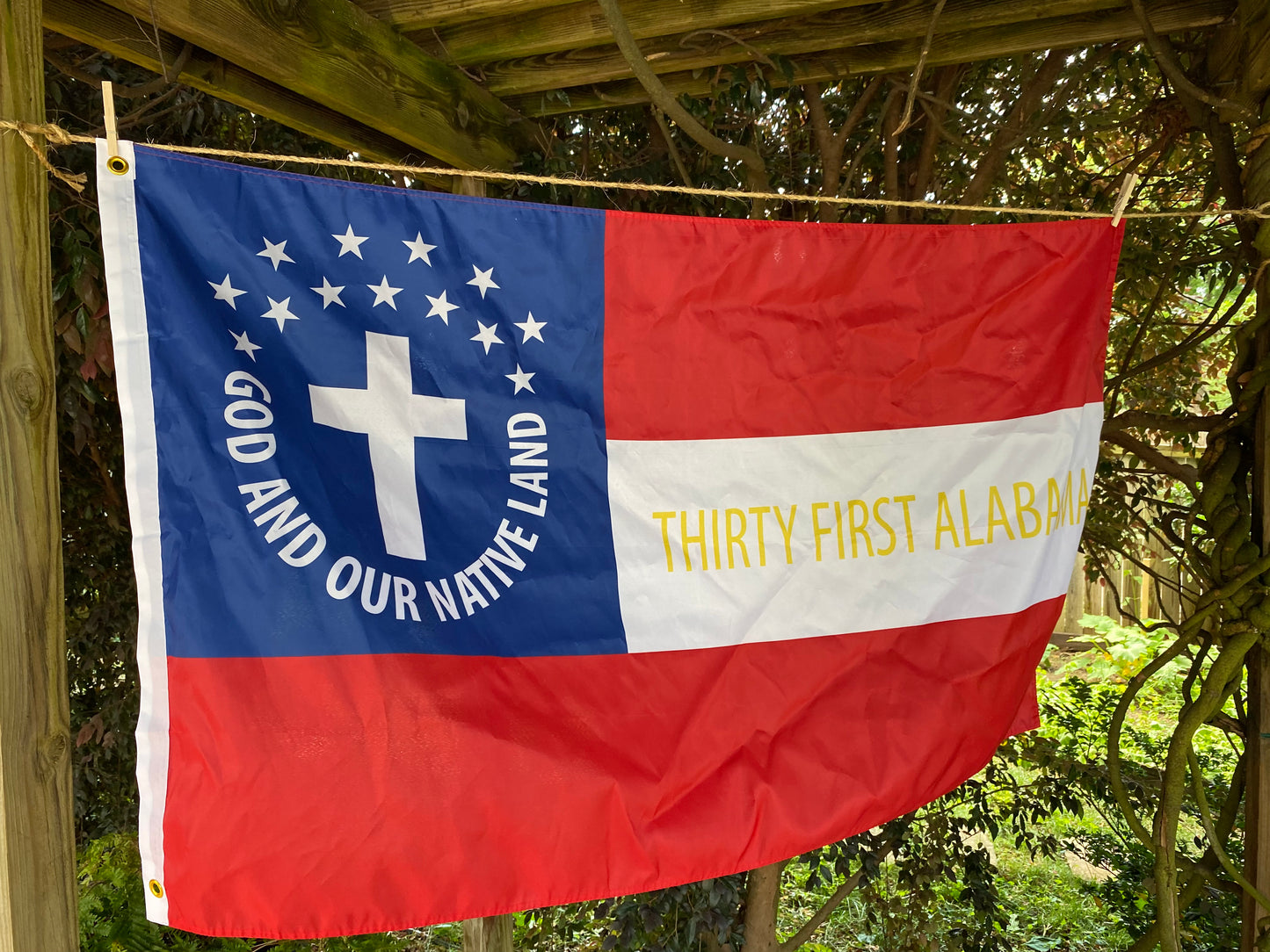 31st Alabama "God and Our Native Land" House Flag