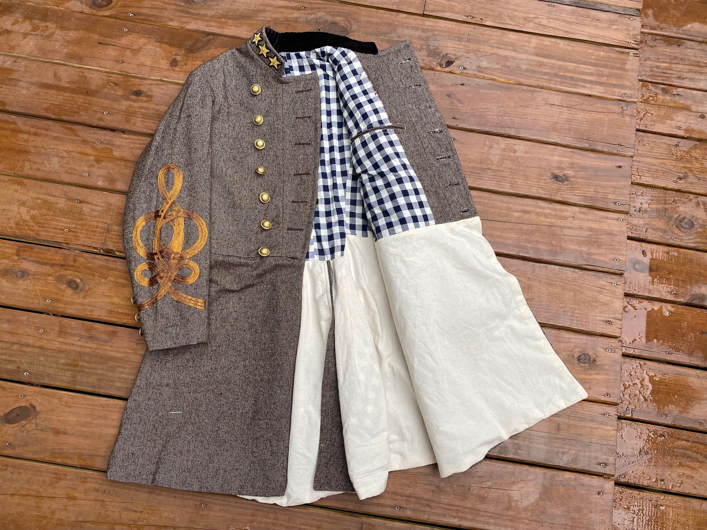 Confederate Officer Frock Coat "Deep South" Jean