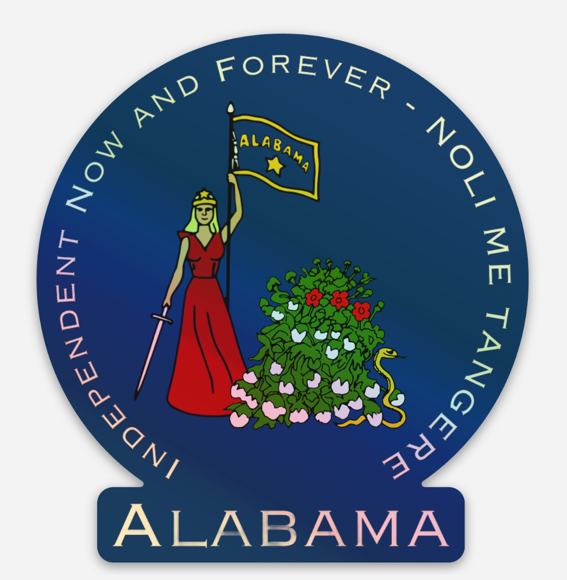 Alabama Secession Flag Sticker