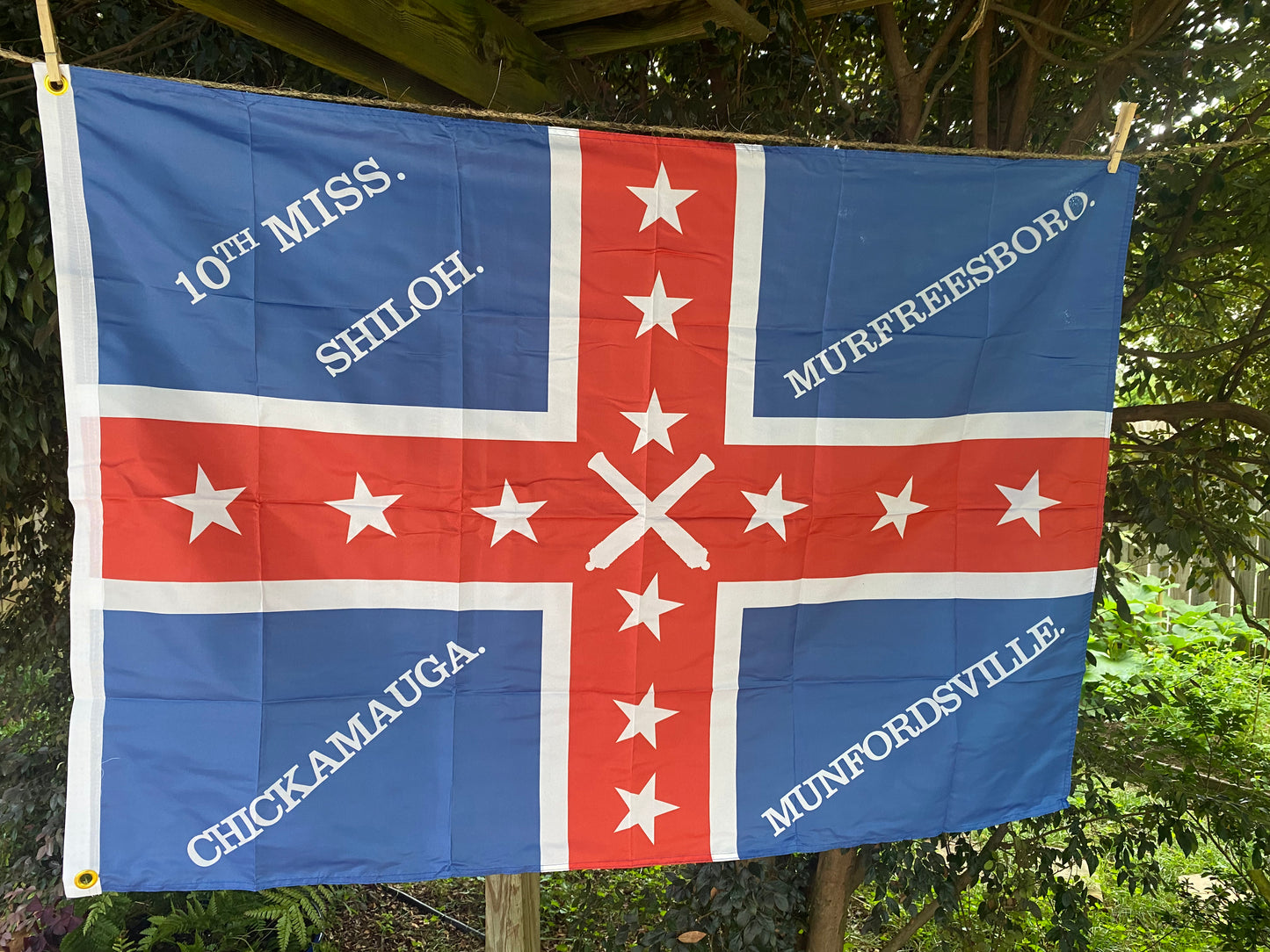 10th Mississippi Polk's Corps House Flag
