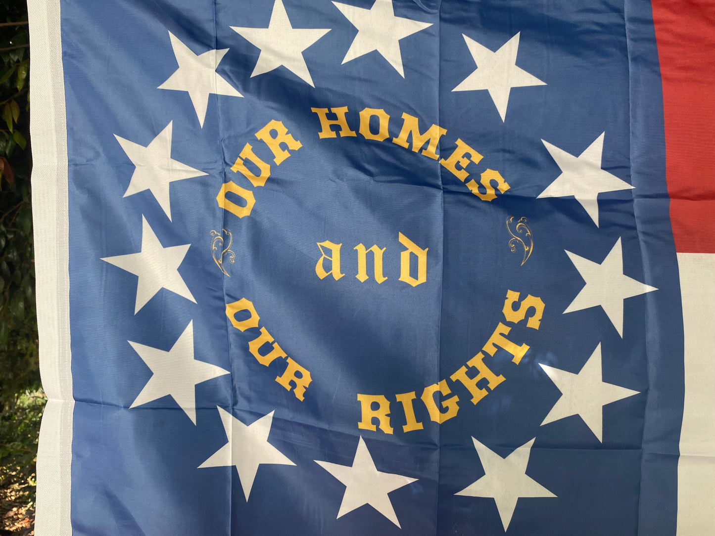 20th Texas Volunteers "Our Homes and Our Rights" House Flag
