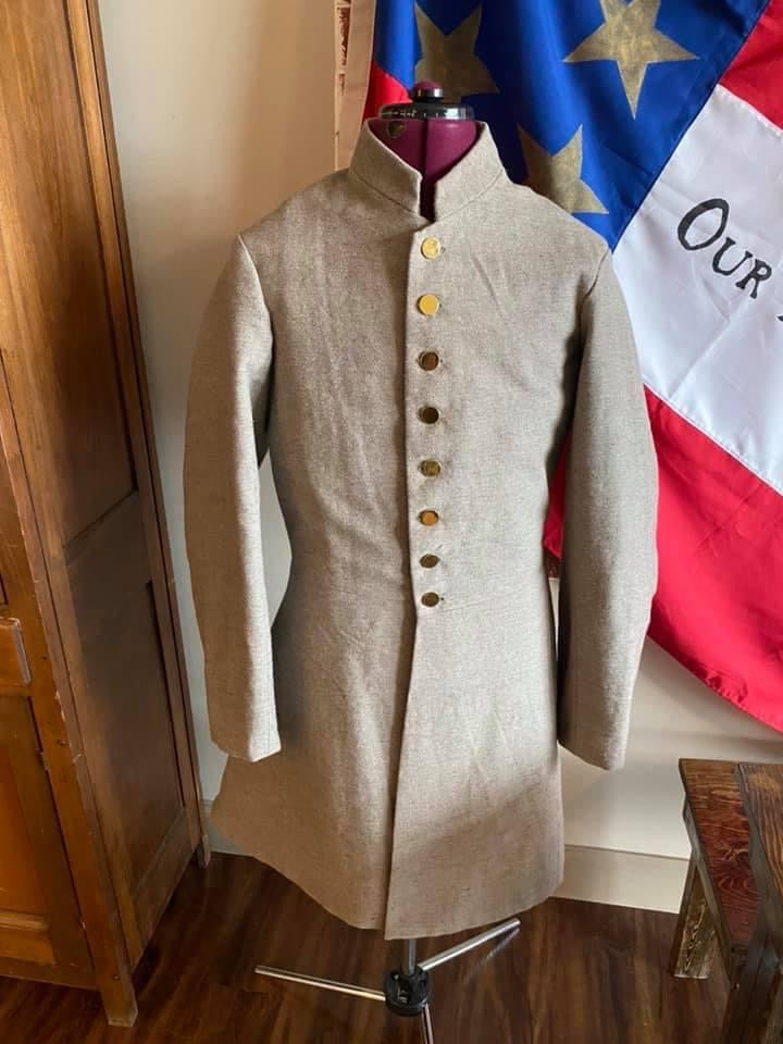 Confederate Officer Frock Coat - Untrimmed Company Grade – Beauregard's  Tailor