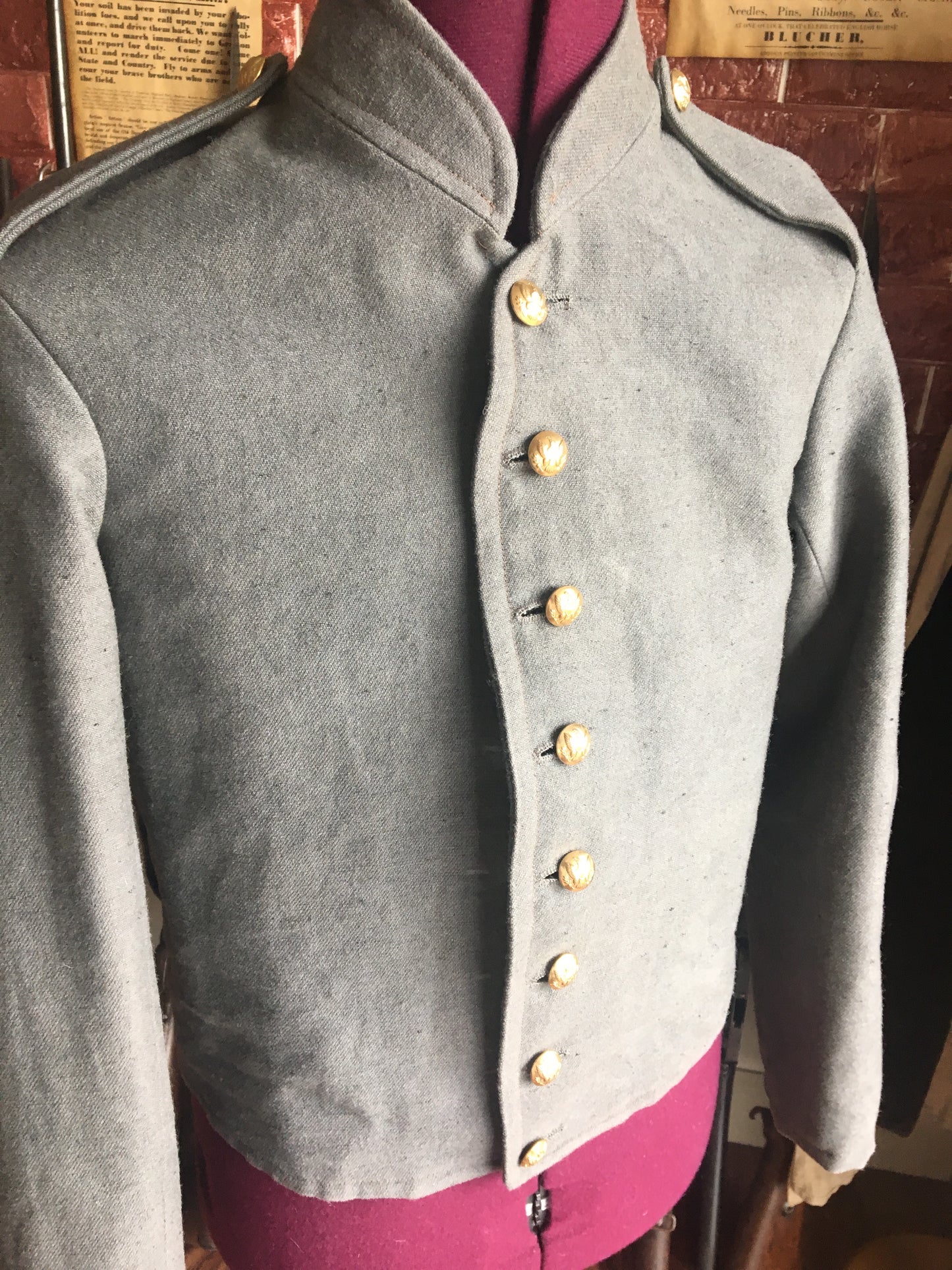 Richmond Clothing Bureau Jacket 1862-1863 Adler Variant