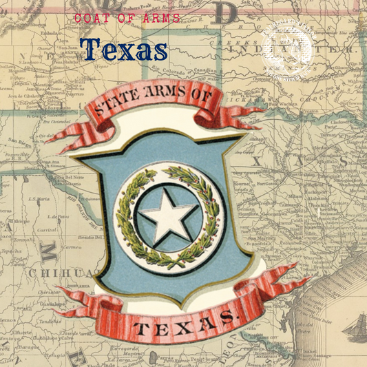 Texas Coat of Arms Stickers