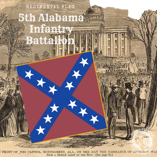 5th Alabama Infantry Battalion Battle Flag Stickers