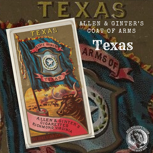 Richmond Virginia - Allen & Ginter's Texas Coat of Arms Stickers