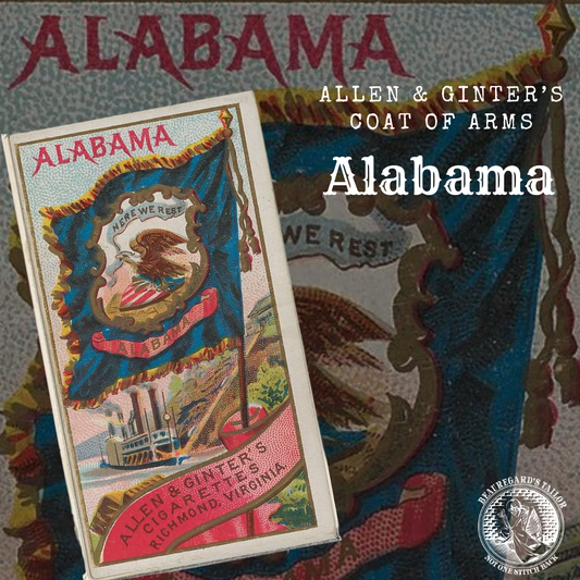 Richmond Virginia - Allen & Ginter's Alabama Coat of Arms Stickers