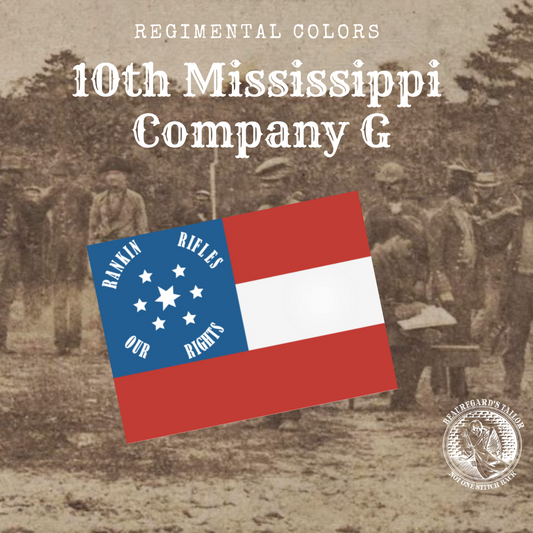 10th Mississippi Company G Colors Stickers