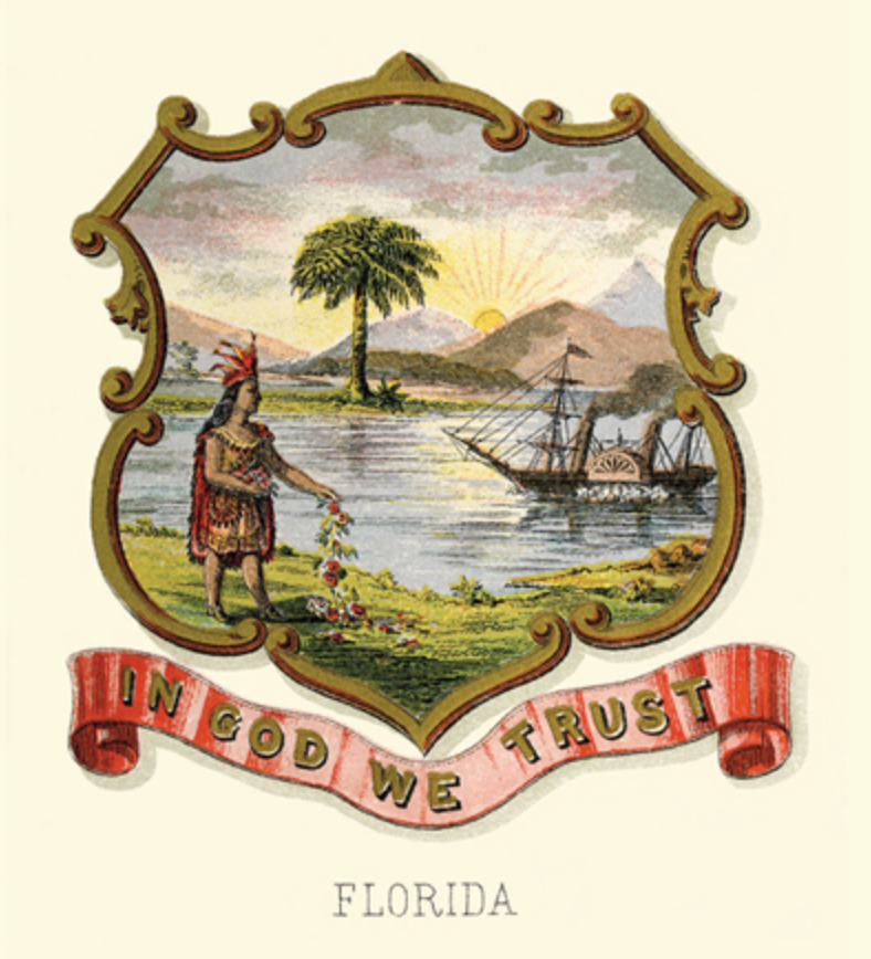 Florida Coat of Arms Stickers