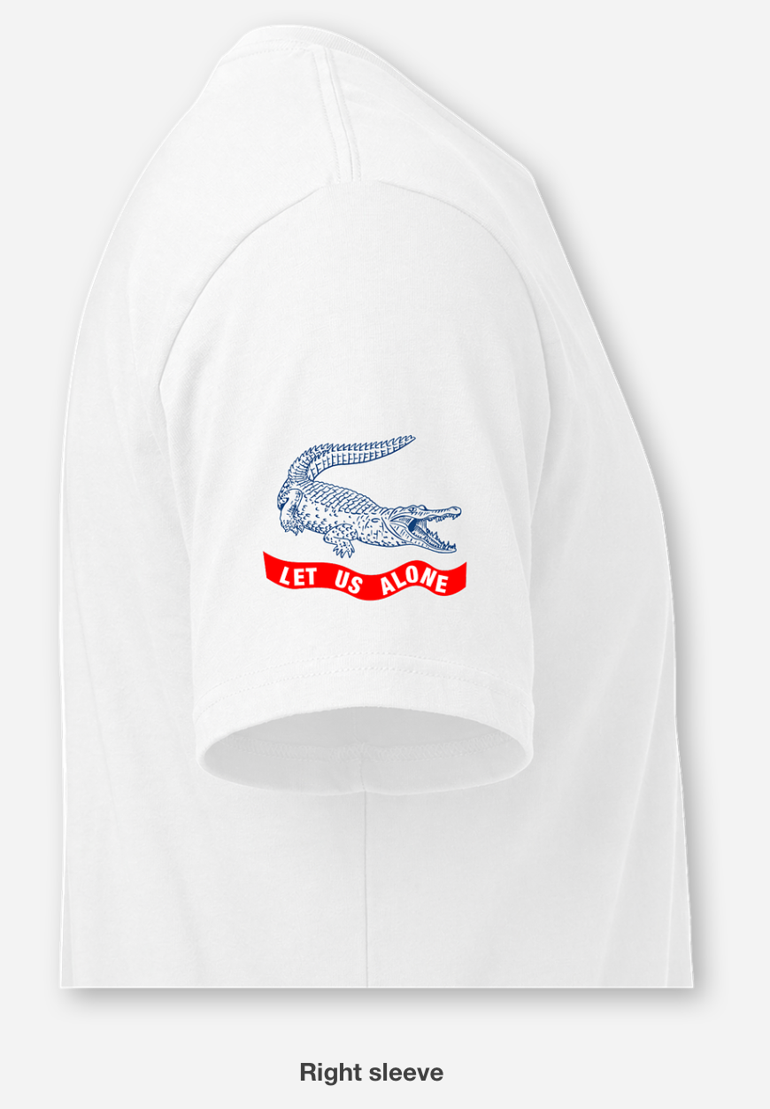 "Let us alone" Florida Alligator Shirt