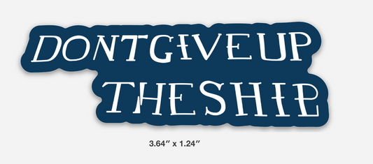 "Dont Give Up the Ship" Battle of Lake Erie Flag Sticker/Magnet