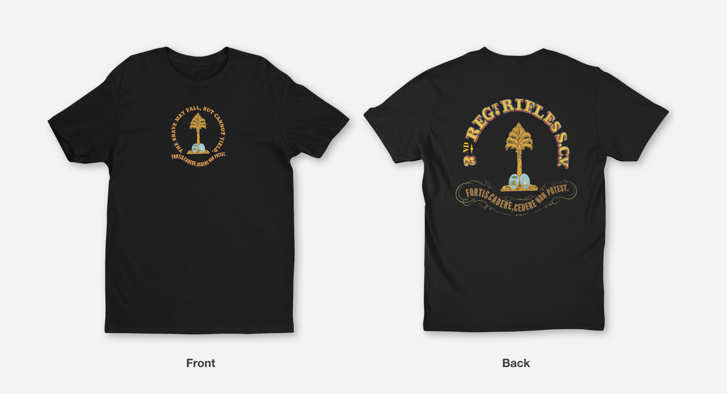 "The brave may fall, but cannot yield" 2nd South Carolina Rifles Shirt
