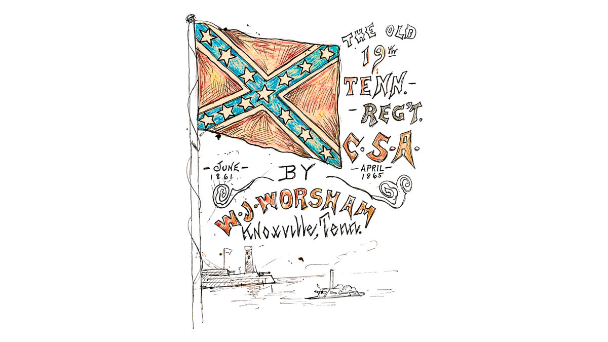 19th Tennessee Infantry Flag Stickers/Magnets