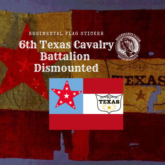 6th Texas Cavalry Flag Sticker
