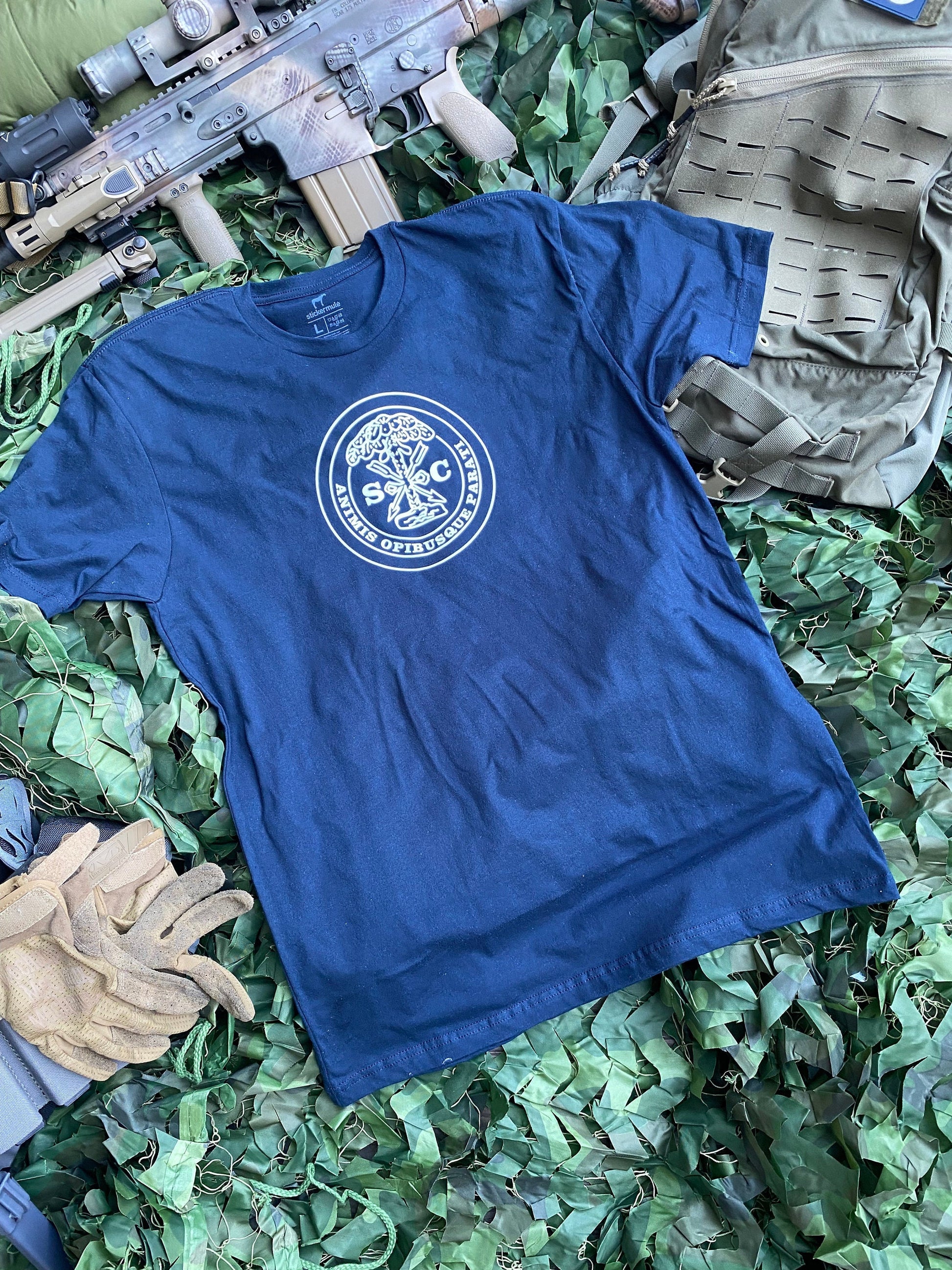 South Carolina Civil War State "Button" Blue T-Shirt