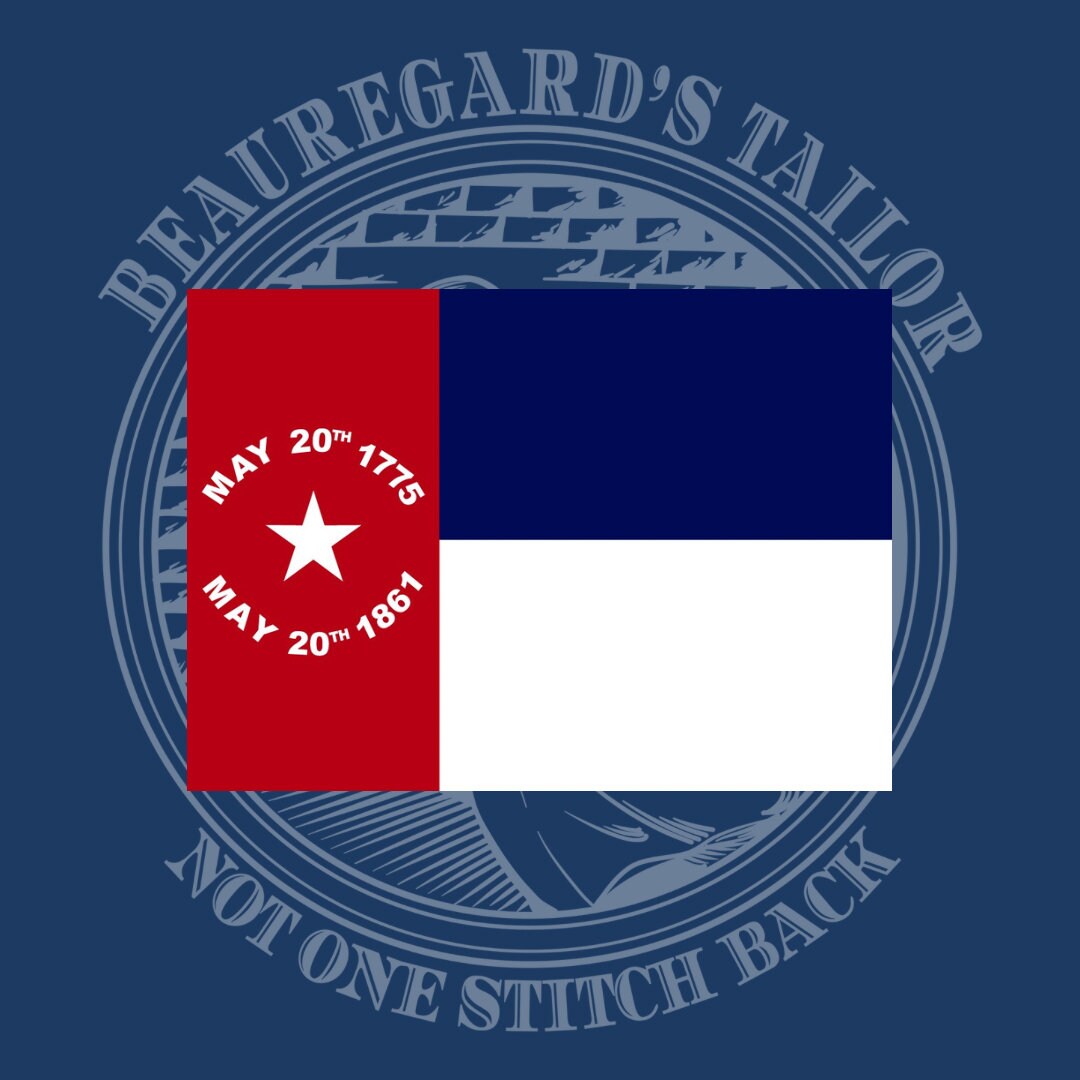 North Carolina State Flag (1861-1865) Stickers/Magnets – Beauregard's Tailor