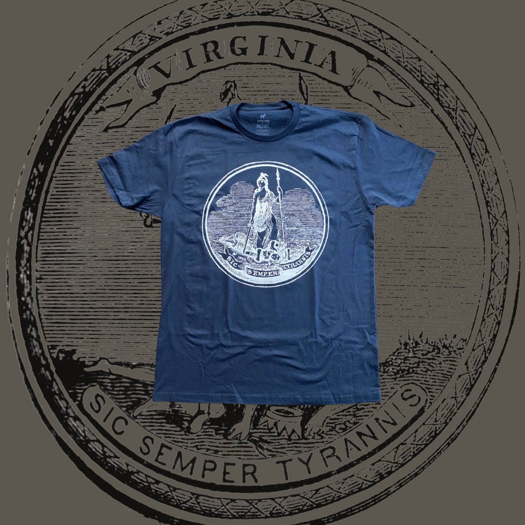 Virginia State Seal T-Shirt (Blue)