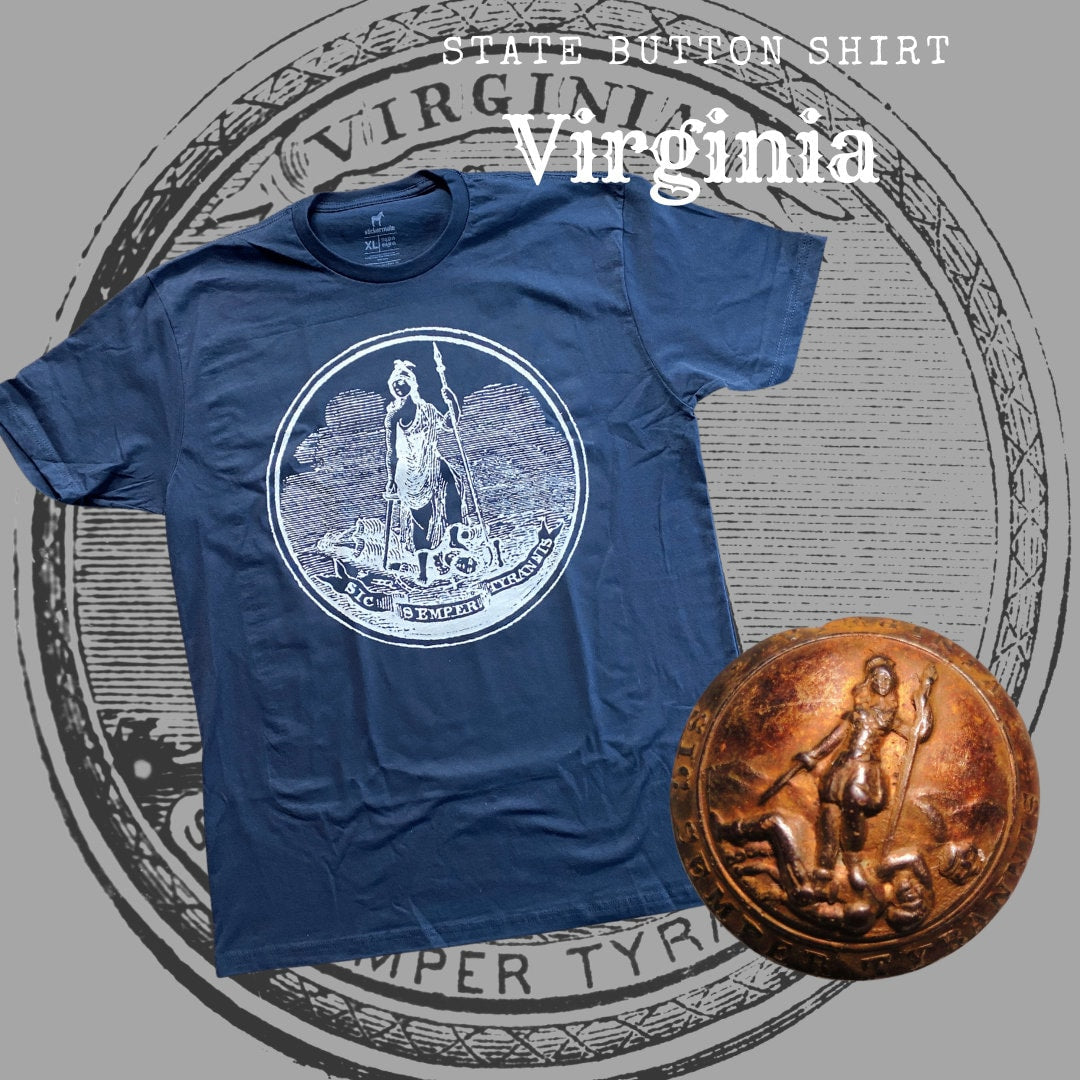 Virginia State Seal T-Shirt (Blue)