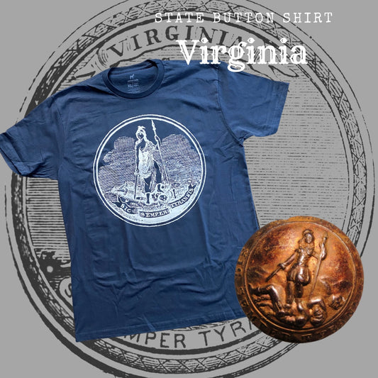 Virginia State Seal T-Shirt (Blue)