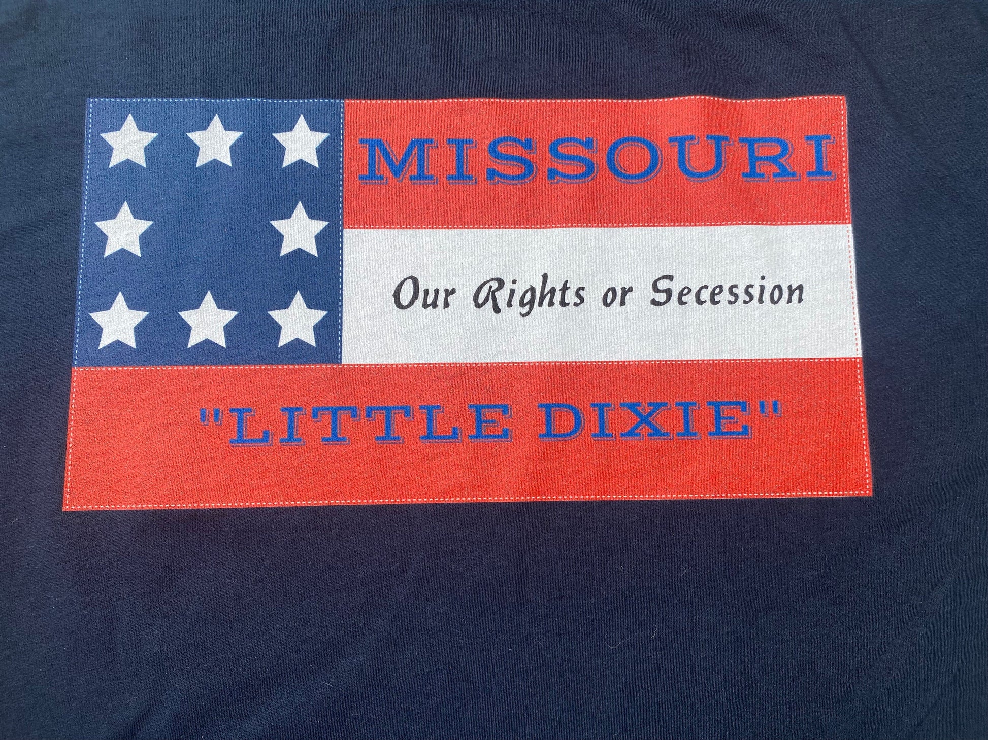 Missouri Secession Flag/Missouri State Guard T-Shirt